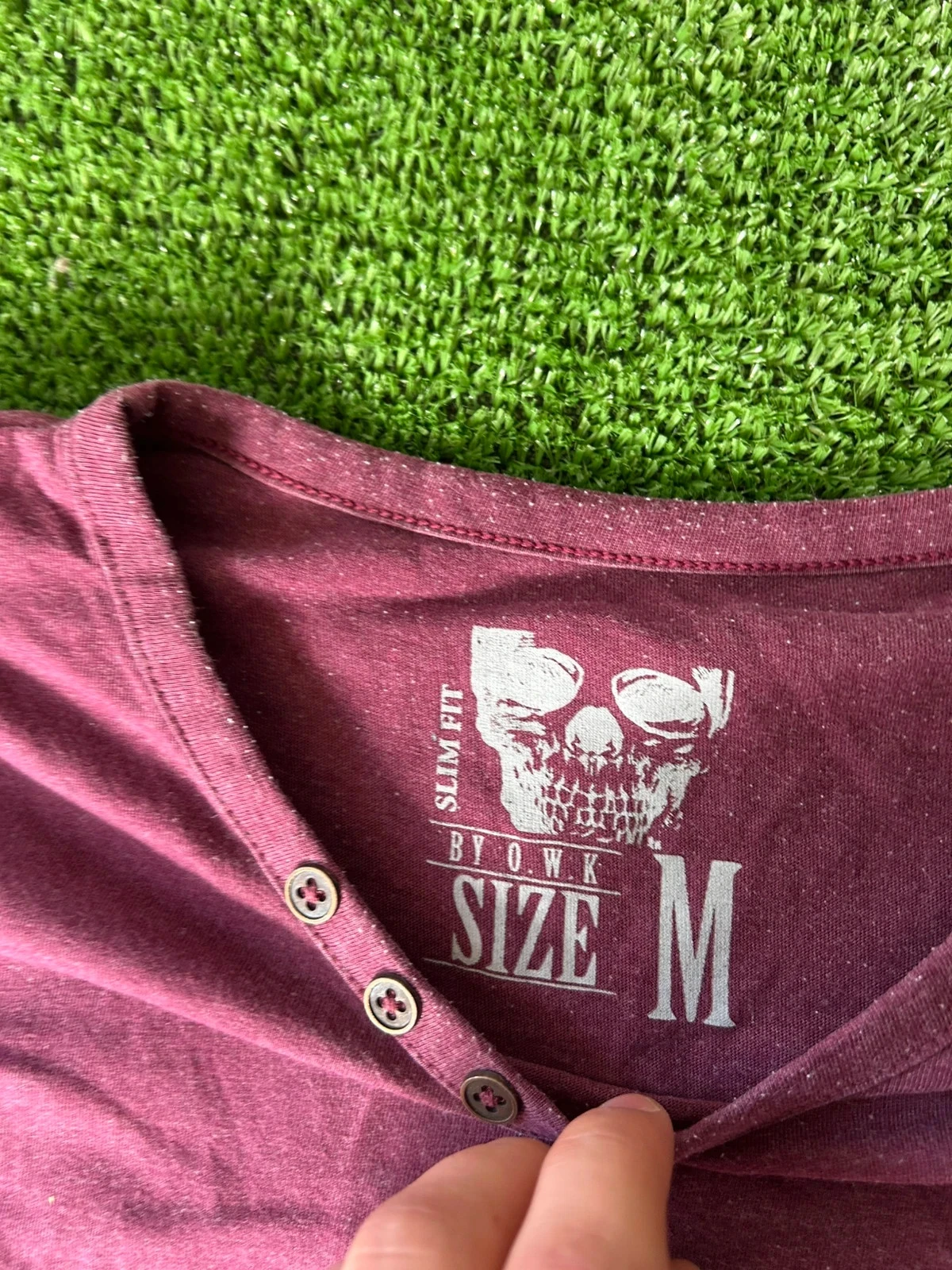 OWK Collection burgundy red t-shirt – photo 7